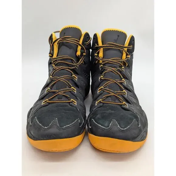Mens Size 13 Nike Air Jordan Melo M10 Mid Black Atomic Mango 629876-013 Sneakers Jordan Melo M10 Mid Black Atomic Mango for Sale  main image 2
